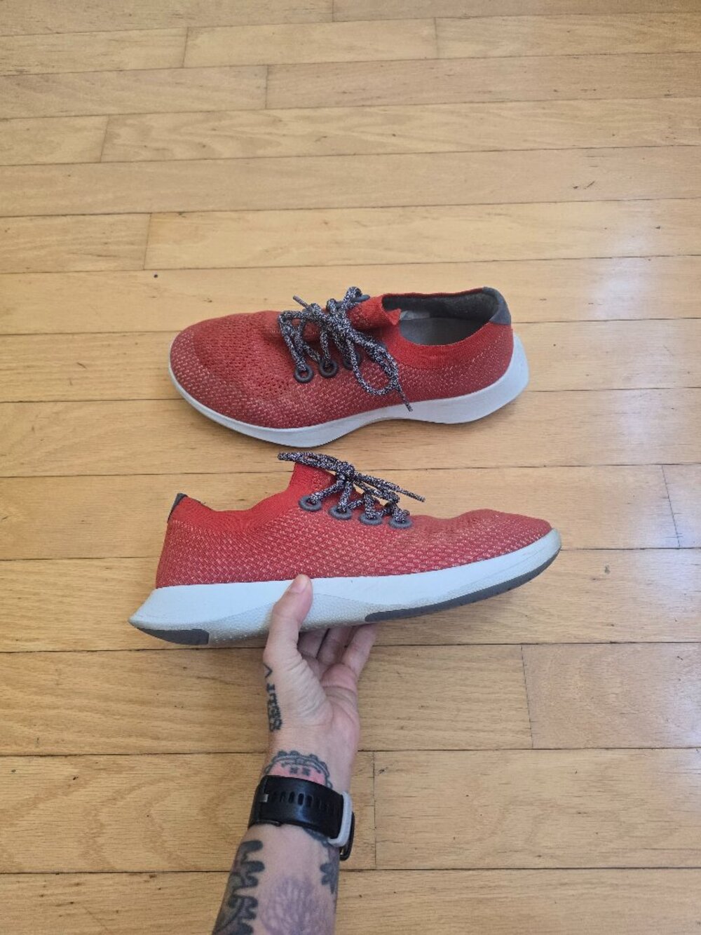 Allbirds | Tree Dasher Running Red Wool Sporty Low Top Sneakers | Mens 12